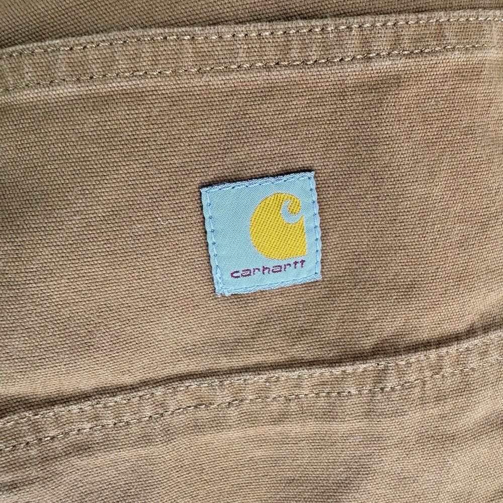 Carhartt Relaxed Fit Double Front Utility Work Pants Women 12 Carpenter Brown - Picture 9 of 11